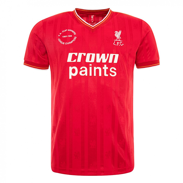 19851986 Liverpool Home Red Candy Retro Jersey